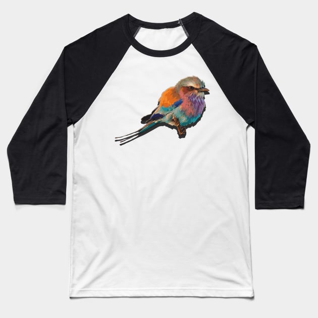 colorful Bird Baseball T-Shirt by GPY_Industries